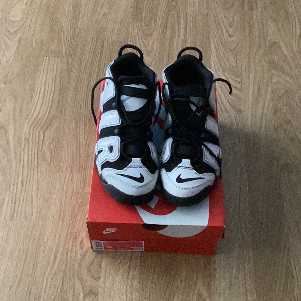 Nike Black and White Sneakers with Bold Design